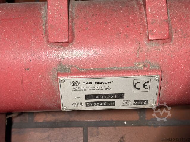 Mobile straightening bench with scissor lift Car Bench Muraena