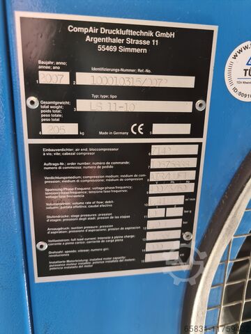 Screw compressor COMPAIR LS 11, 11 kw  