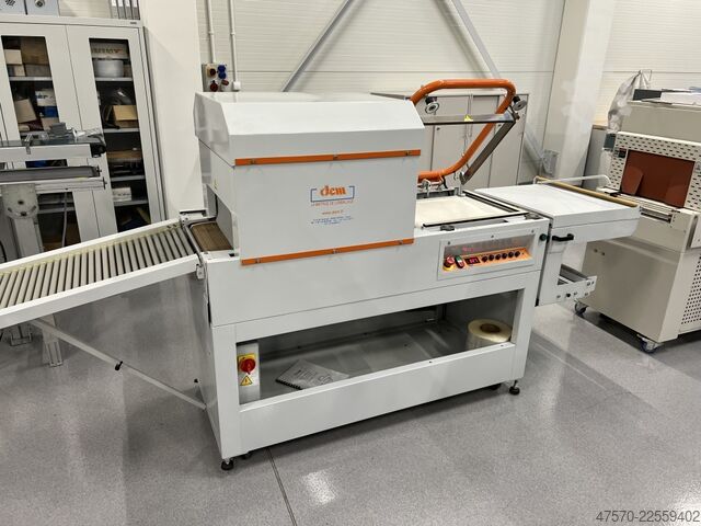 Folieneinschlagmaschine DEM GP4520 APM Angle Sealer with Shrink Tunnel