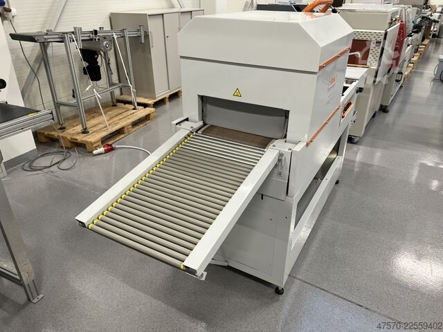 Folieneinschlagmaschine DEM GP4520 APM Angle Sealer with Shrink Tunnel