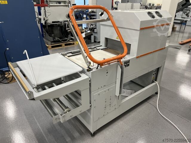 Folieneinschlagmaschine DEM GP4520 APM Angle Sealer with Shrink Tunnel