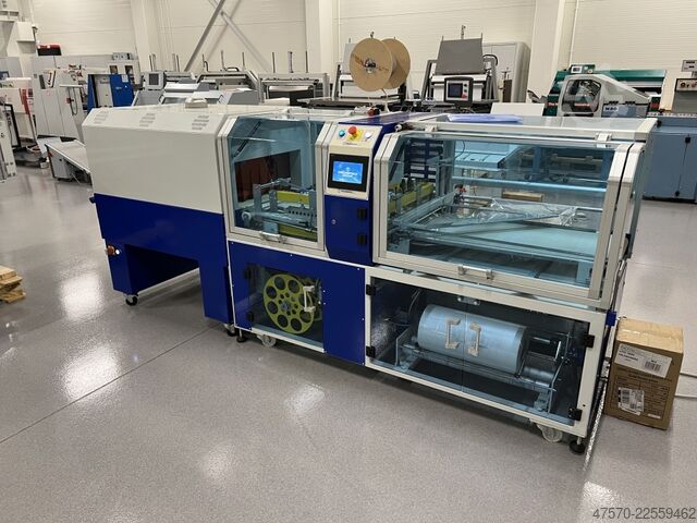 Folieneinschlagmaschine Italdibipack Mecpack FS + FornoTouch 5525EV Sealer with Shrink Tunnel