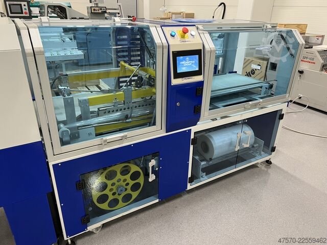 Folieneinschlagmaschine Italdibipack Mecpack FS + FornoTouch 5525EV Sealer with Shrink Tunnel