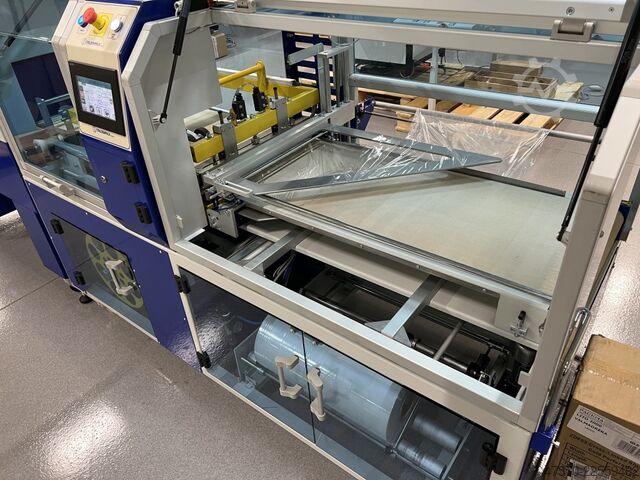 Folieneinschlagmaschine Italdibipack Mecpack FS + FornoTouch 5525EV Sealer with Shrink Tunnel