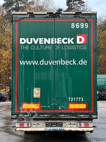 Open semitrailer with tarp KRONE SD Pritsche + Plane Edscha-Verdeck