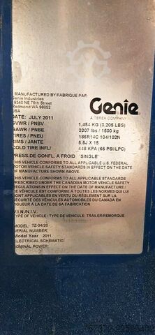 Anhängerarbeitsbühne Genie TZ-34/20