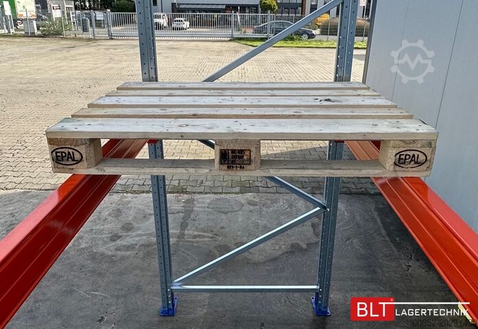 Heavy duty shelf ca. 14 lfm. Palettenregale H: 350cm Fachlast: 3000 kg , 45 Palettenplätze