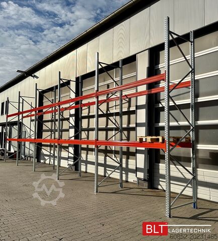 Heavy duty shelf ca. 14 lfm Palettenregale H: 450cm Fachlast: 3000 kg , 45 Palettenplätze