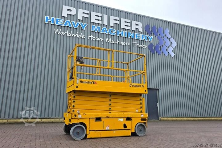 Scissor lift Haulotte COMPACT 14 As- Is, Electric, 14m Working Height, 3