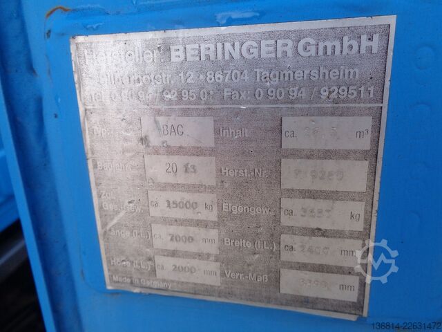 Abrollkipper  Beringer Schrottmulde Penz 15LR 10.10 Kran