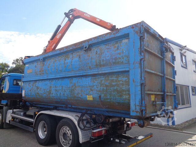 Abrollkipper  Beringer Schrottmulde Penz 15LR 10.10 Kran