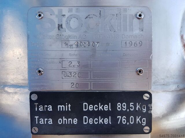 Edelstahlbehälter Druckbehälter Tank 10622