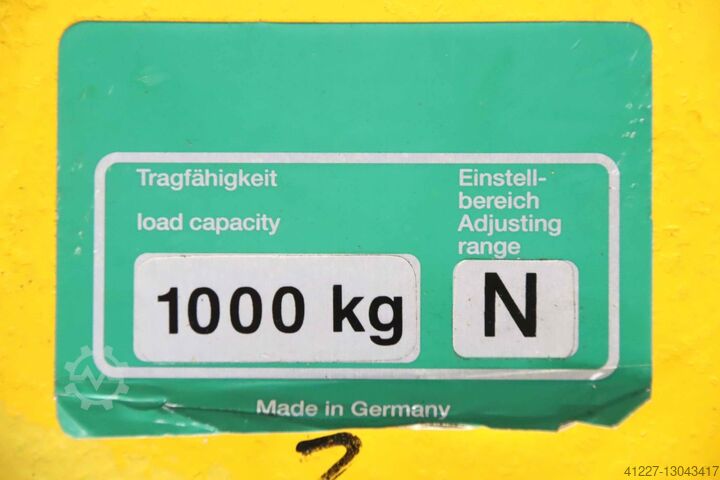 Crane chassis 1000 kg Demag Spurbreite bis 175 mm