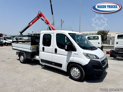 Van with crane mounted on truck FIAT DUCATO MAXI 130 MTJ DOPPIA CABINA