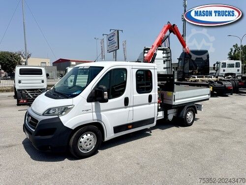 Van with crane mounted on truck FIAT DUCATO MAXI 130 MTJ DOPPIA CABINA