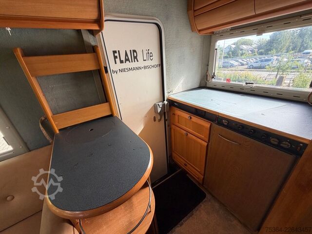Integriertes Wohnmobil NIESMANN+BISCHOFF Fiat 2.5 D Flair Life Hubbett Kamera Ahk
