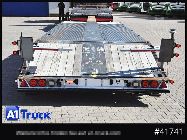 Low loader semitrailer BROSHUIS 4ASD-18-40 Tele Seilwinde Eco Rampe