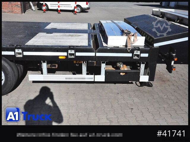 Low loader semitrailer BROSHUIS 4ASD-18-40 Tele Seilwinde Eco Rampe
