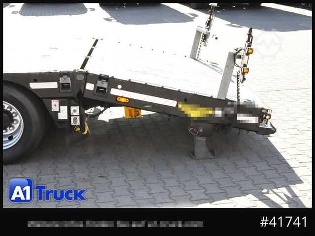 Low loader semitrailer BROSHUIS 4ASD-18-40 Tele Seilwinde Eco Rampe