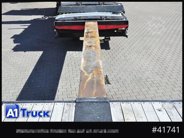 Low loader semitrailer BROSHUIS 4ASD-18-40 Tele Seilwinde Eco Rampe