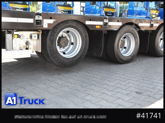 Low loader semitrailer BROSHUIS 4ASD-18-40 Tele Seilwinde Eco Rampe