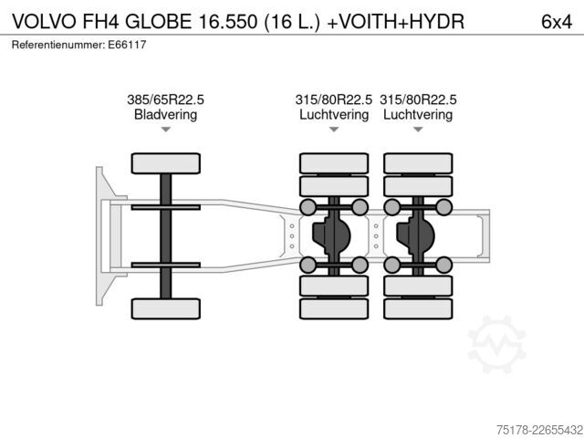 Standard-SZM VOLVO FH4 GLOBE 16.550 (16 L.) +VOITH+HYDR