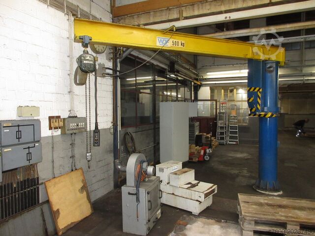 Column swing crane Chain Hoist WDF Kran Drehkran Hallenkran L3,5m 0,5to NL 500Kg Demag PK Kettenzug H 2,95m