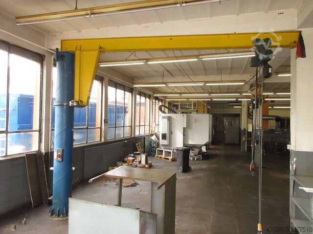 Column swing crane Chain Hoist Abus VS Kran Drehkran Hallenkran L4m 1to Demag Kettenzug NL 1000Kg H3,5m