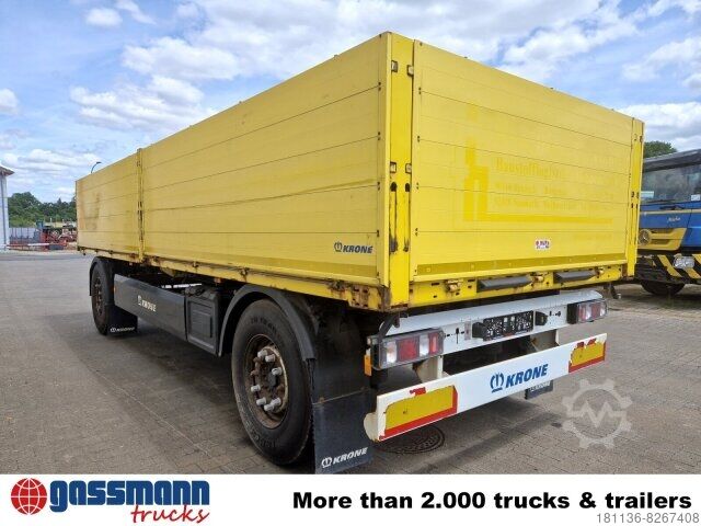 Open trailer with tarp Krone AZP 18 Baustoffanhänger, 5x VORHANDEN!