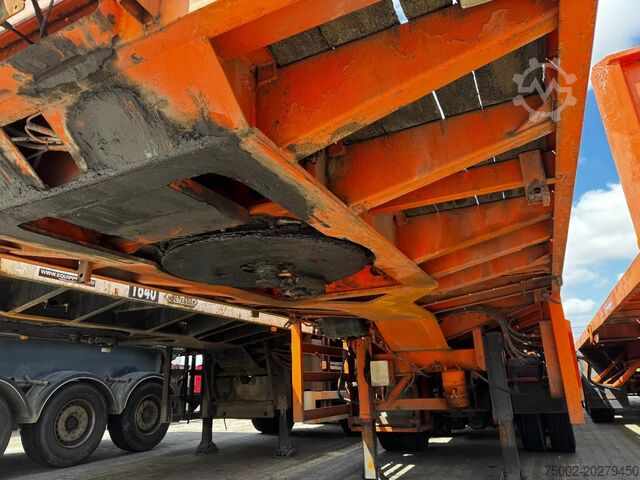 Platform trailer Nooteboom OVB-73-04, 73 tons Ballast trailer, 4 axles, 3 ...