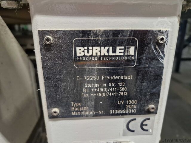 2-lamp UV-drying tunnel Buerkle UV2 1300