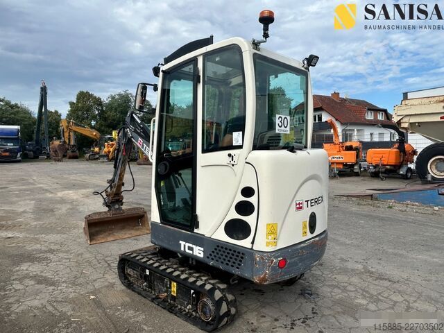 Minibagger Terex TC16/SW/Schwenklöffel/2228 Std.