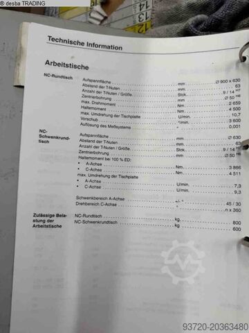 Fräsmaschine - Universal DECKEL MAHO DMU 80 P