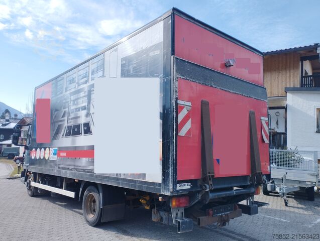 LKW mit Kofferaufbau Iveco ML 75E18 EUROCARGO Koffer Ladebordwand