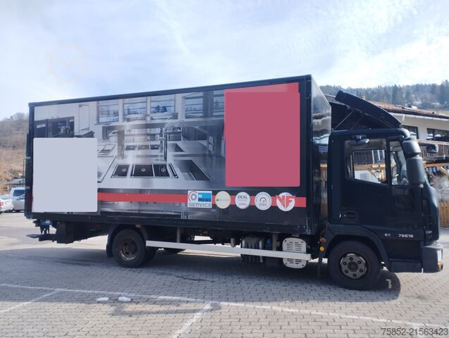 LKW mit Kofferaufbau Iveco ML 75E18 EUROCARGO Koffer Ladebordwand