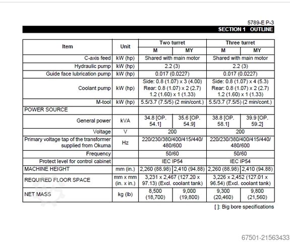 CNC-Drehmaschine Okuma LT2000 EX  (3453)