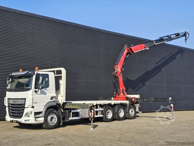Ladepritsche DAF CF 530 8x4 / RETARDER / FASSI F545 CRANE / KRAN...