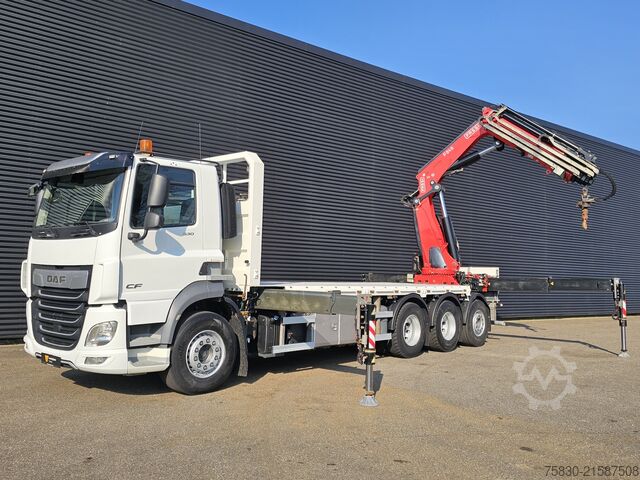 Ladepritsche DAF CF 530 8x4 / RETARDER / FASSI F545 CRANE / KRAN...