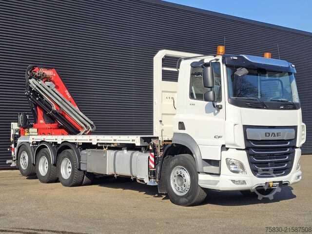 Ladepritsche DAF CF 530 8x4 / RETARDER / FASSI F545 CRANE / KRAN...