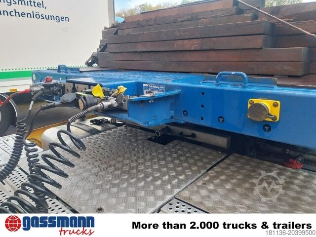 Tieflader-Sattelauflieger Fliegl SDS 420 T, letzte Achse Nachlaufgelenkt, Verbr.