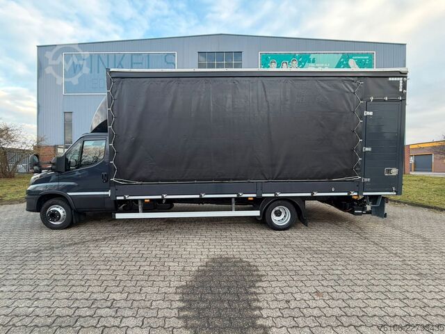 Curtain sider van IVECO Daily 72C18 Hi-Matic Pritsche Plane+LBW