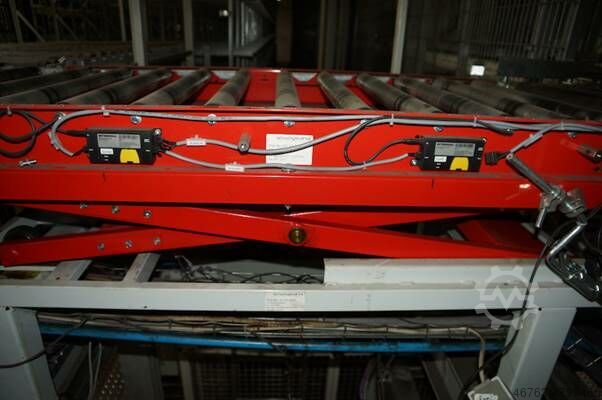 Scherenbubtisch mit angetriebene Rollenb Schwinghandl