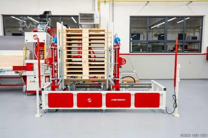 Pallet production machine Störi Mantel Leg machine Line