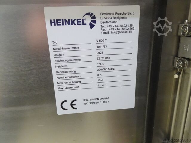 Vertikale Pilotanlagen-Zentrifuge HEINKEL V500 TP