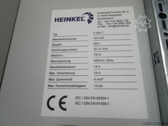 Vertikale Pilotanlagen-Zentrifuge HEINKEL V500 TP