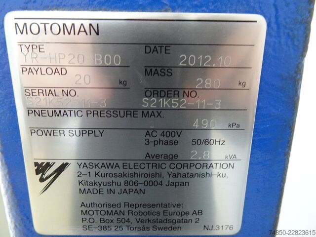 Industrieroboter Yaskawa Motoman HP20 (YR-HP20-B00)