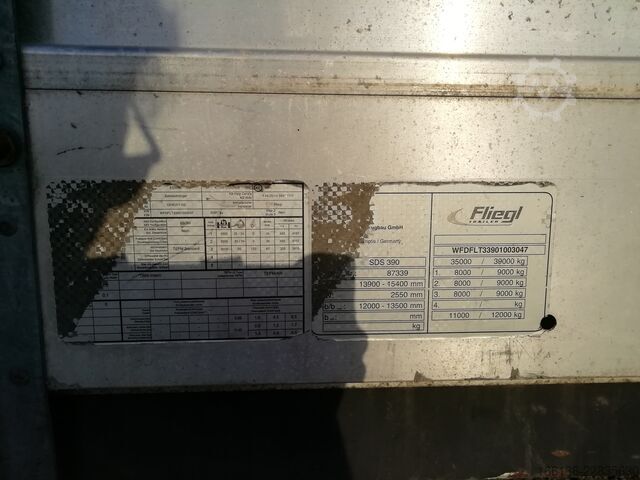 Chassis – Semi-trailer transport specif FLIEGL SDS 390 Jumbo Tele