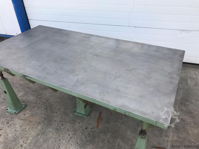 Richt- und Schweißplatte Stahlguß-Grauguß stark verrippt , ehemalige Anreißplatte und Messplatte, sc 2000x1000