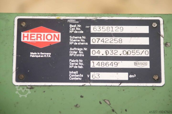 Hydraulic unit 3.0 kW 15 bar Herion 12 l/min