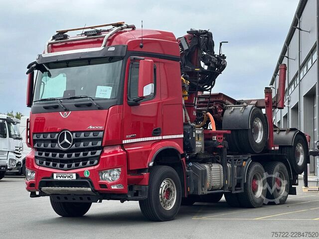 Holztransporter Mercedes-Benz Arocs 3358 6x4 BB mit EpsilonS290Z96 DOLL RATIO+